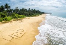 Signs on a deserted island