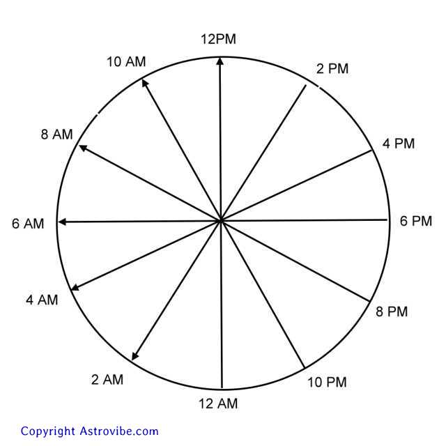 blank chart in 12 sections