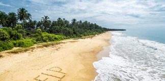 Signs on a deserted island